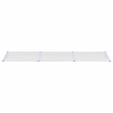 Vidaxl Dveře BANOPY 358.5X90 cm Polykarbonát šedá a průhledná