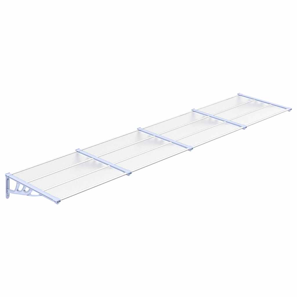 Vidaxl door canopy 396x90 cm polycarbonate gray and transparent