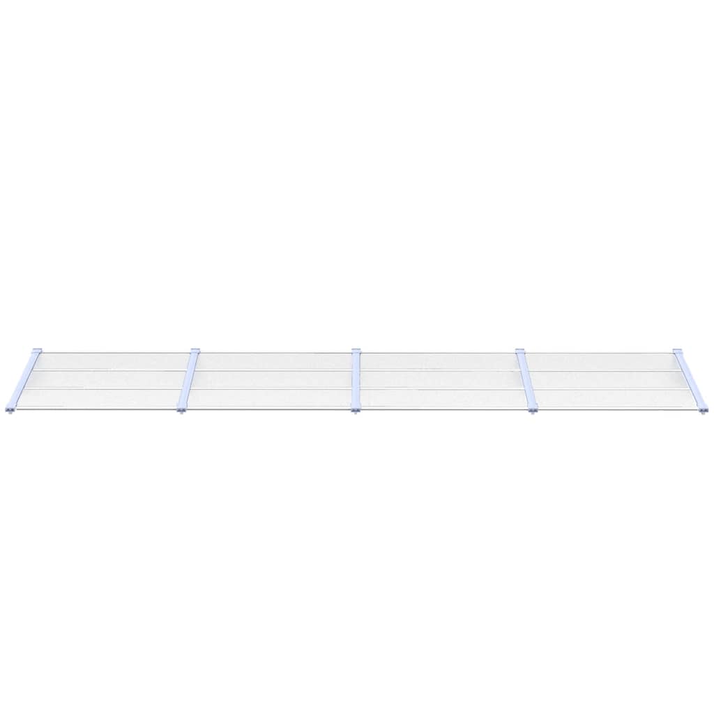 Vidaxl door canopy 396x90 cm polycarbonate gray and transparent