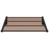 Vidaxl Door Canopy 122x90 cm polycarbonat sort