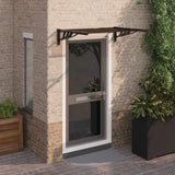 Vidaxl Door Canopy 122x90 cm polycarbonat sort