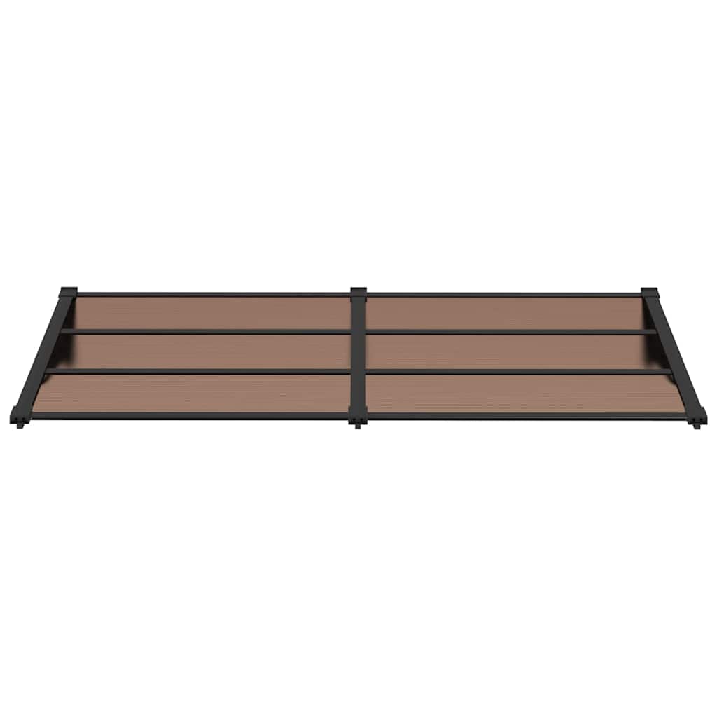 VIDAXL DOTRESKÝ BANOPY 199X90 cm polykarbonát černá