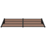 VIDAXL DOTRESKÝ BANOPY 199X90 cm polykarbonát černá