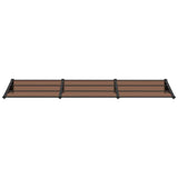 Vidaxl Port Canopy 297.5x90 cm in policarbonato nero