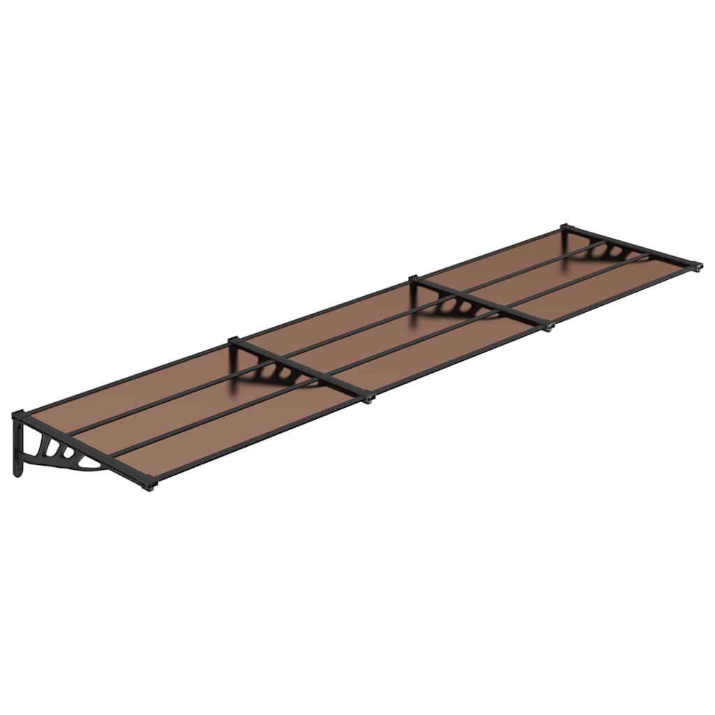Vidaxl dveřní baldachýn 358,5x90 cm polykarbonát černá