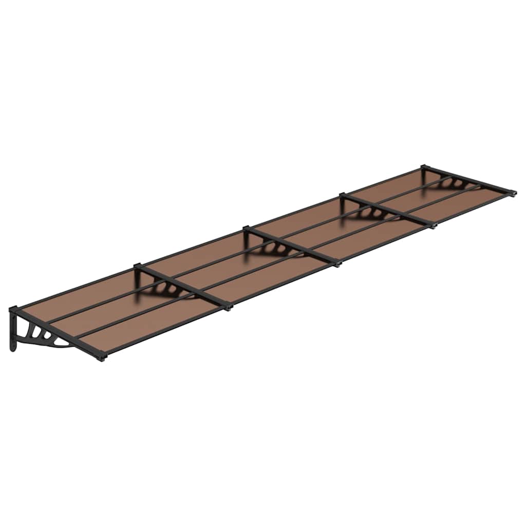 VIDAXL DODÁNÍ BANOPY 396X90 cm polykarbonát černá