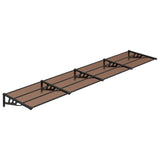 VIDAXL DODÁNÍ BANOPY 396X90 cm polykarbonát černá