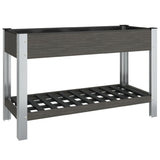 Spanter Vidaxl zvednutý s policí 120x50x75 cm HKC šedá