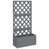 Vidaxl pěstitele s Latwerk 2 PCS 65x33x135 cm HKC šedá