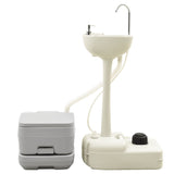 VIDAXL kampiranje WC in Washbasin z rezervoarjem za vodo