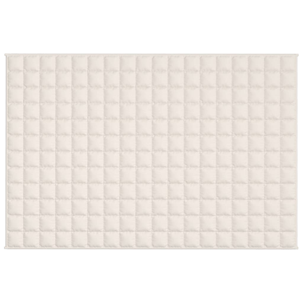 Vidaxl Weakage Blanket 122x183 cm 5 kg de crema ligera de tela -cocinera