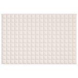 Vidaxl Weakage blanket 122x183 cm 9 kg fabric light cream -colored