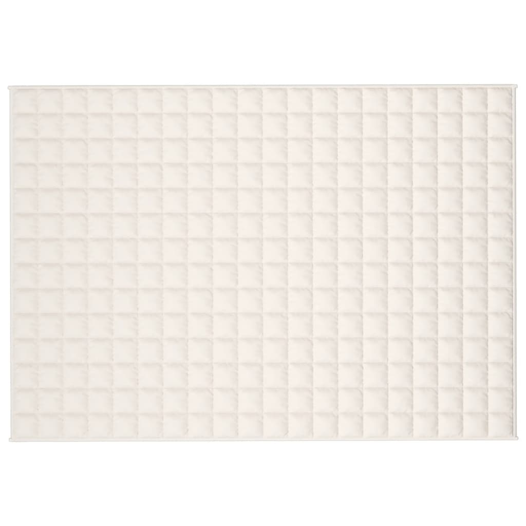 Vidaxl Weakage blanket 137x200 cm 10 kg fabric light cream -colored