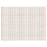 Vidaxl Weakage blanket 152x203 cm 7 kg of fabric light cream -colored