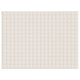 VidaXL Weakage blanket 152x203 cm 11 kg fabric light cream -colored