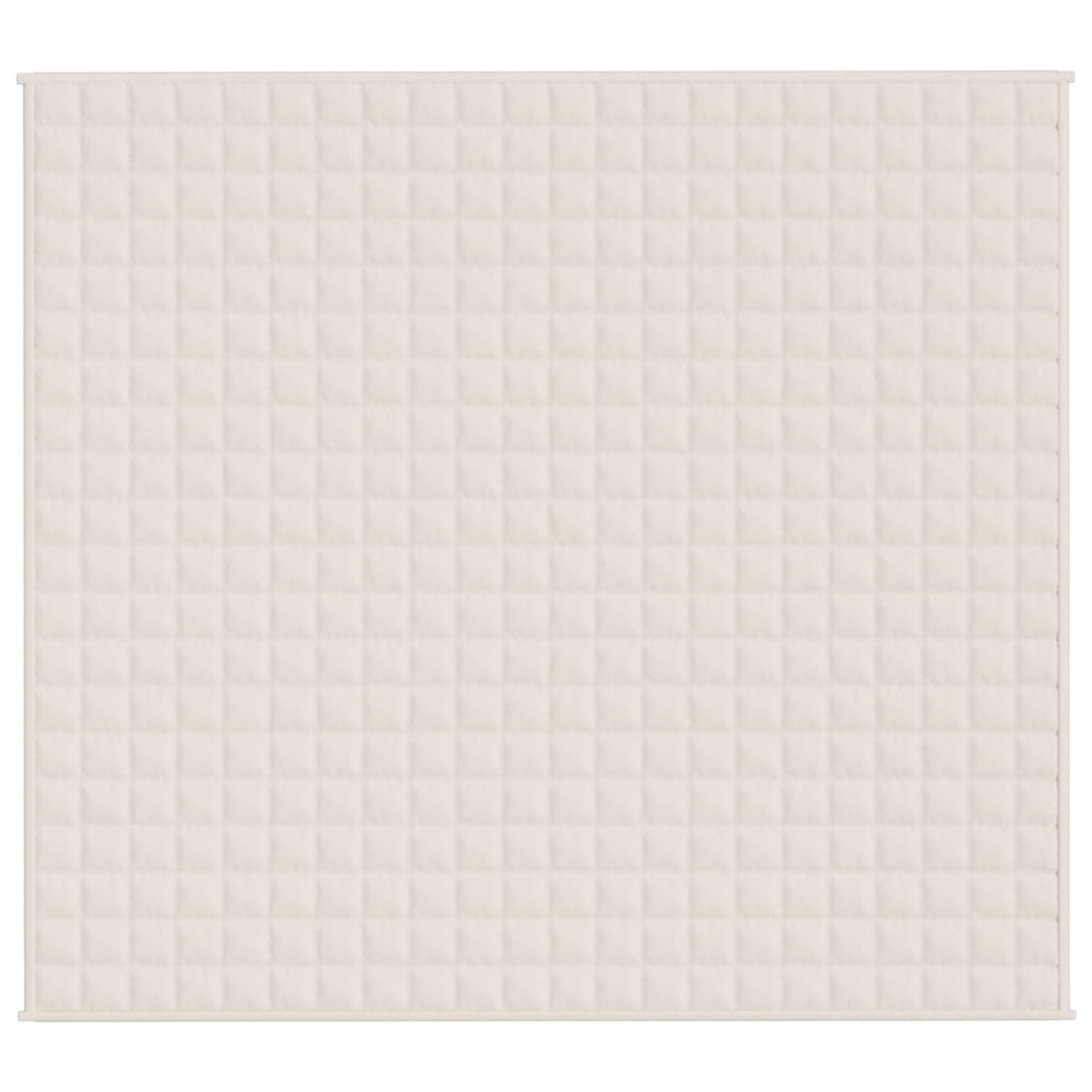 Vidaxl slabé přikrývky 200x220 cm 13 kg látkové lehké krémy -