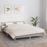 Vidaxl slabé přikrývky 200x220 cm 13 kg látkové lehké krémy -