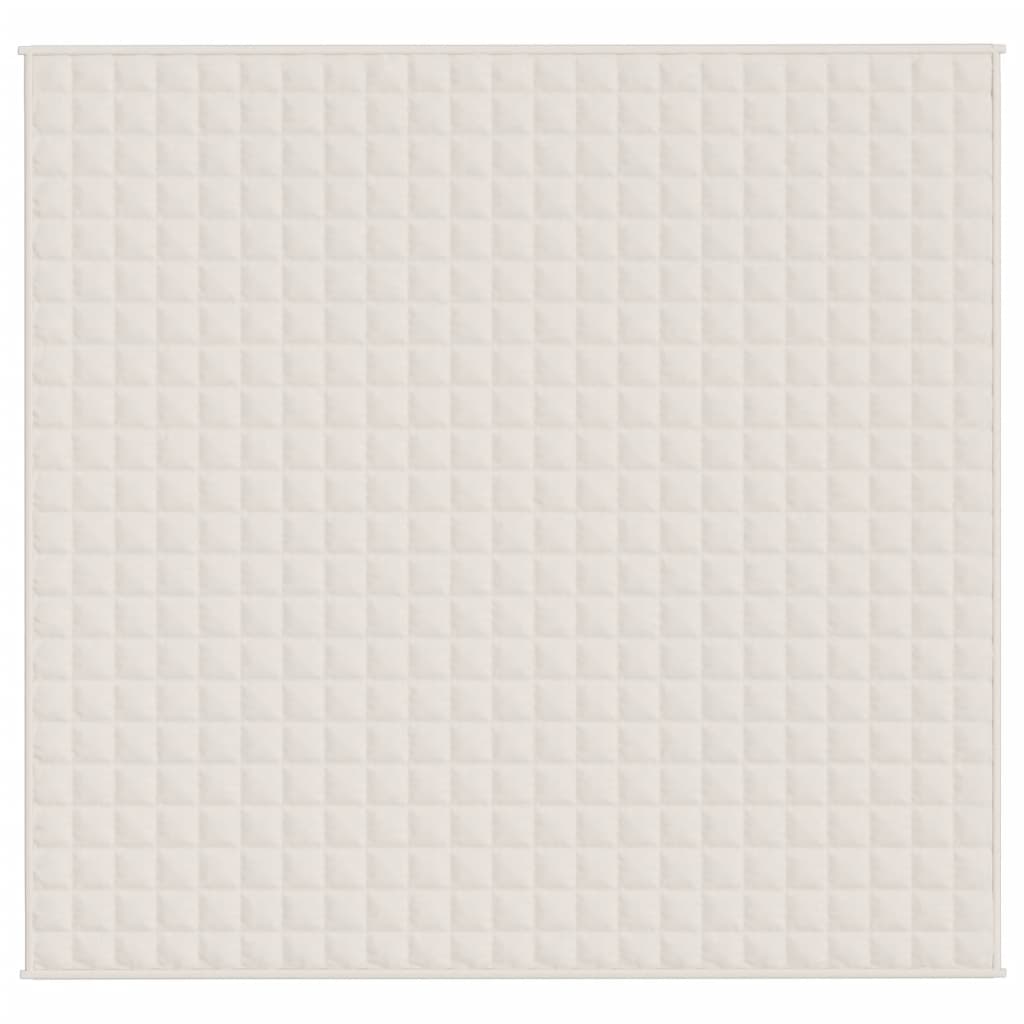 Vidaxl Weakage blanket 220x240 cm 11 kg fabric light cream -colored