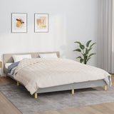 VidaXL Weakage blanket 220x240 cm 15 kg fabric light cream -colored