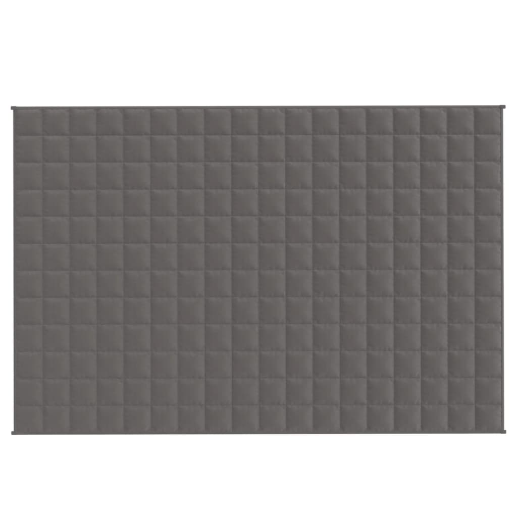 Vidaxl slabá přikrývka 122x183 cm 9 kg tkanina šedá