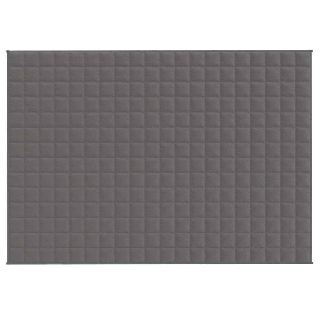 Vidaxl slabá přikrývka 140x200 cm 10 kg tkaniny šedé
