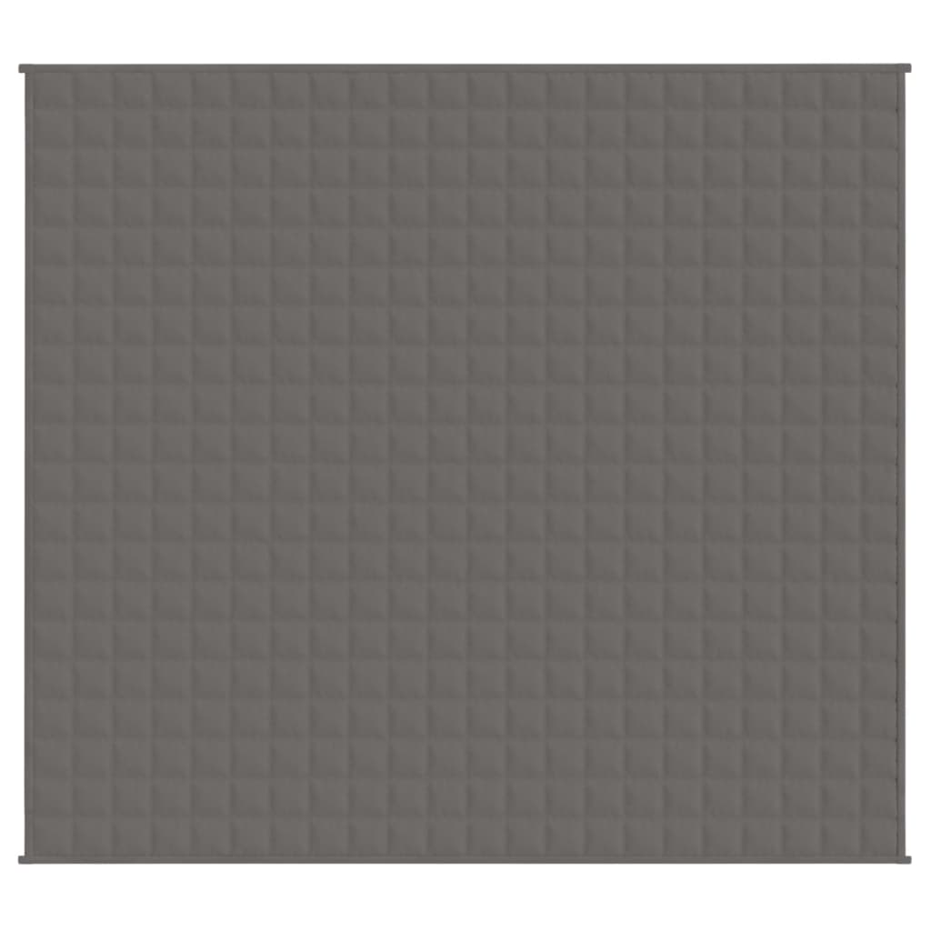 Vidaxl slabé přikrývky 200x220 cm 13 kg tkaniny šedé