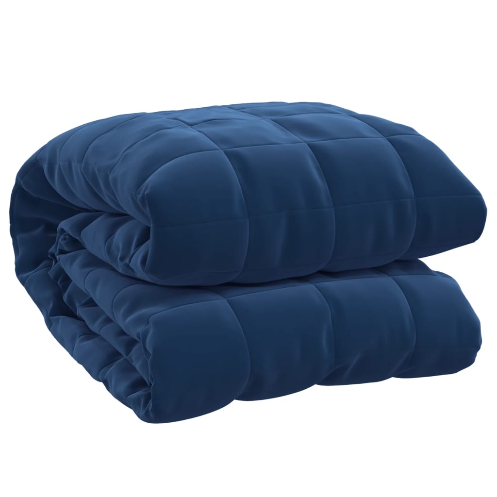 Vidaxl Svage tæppe 220x230 cm 11 kg stofblå
