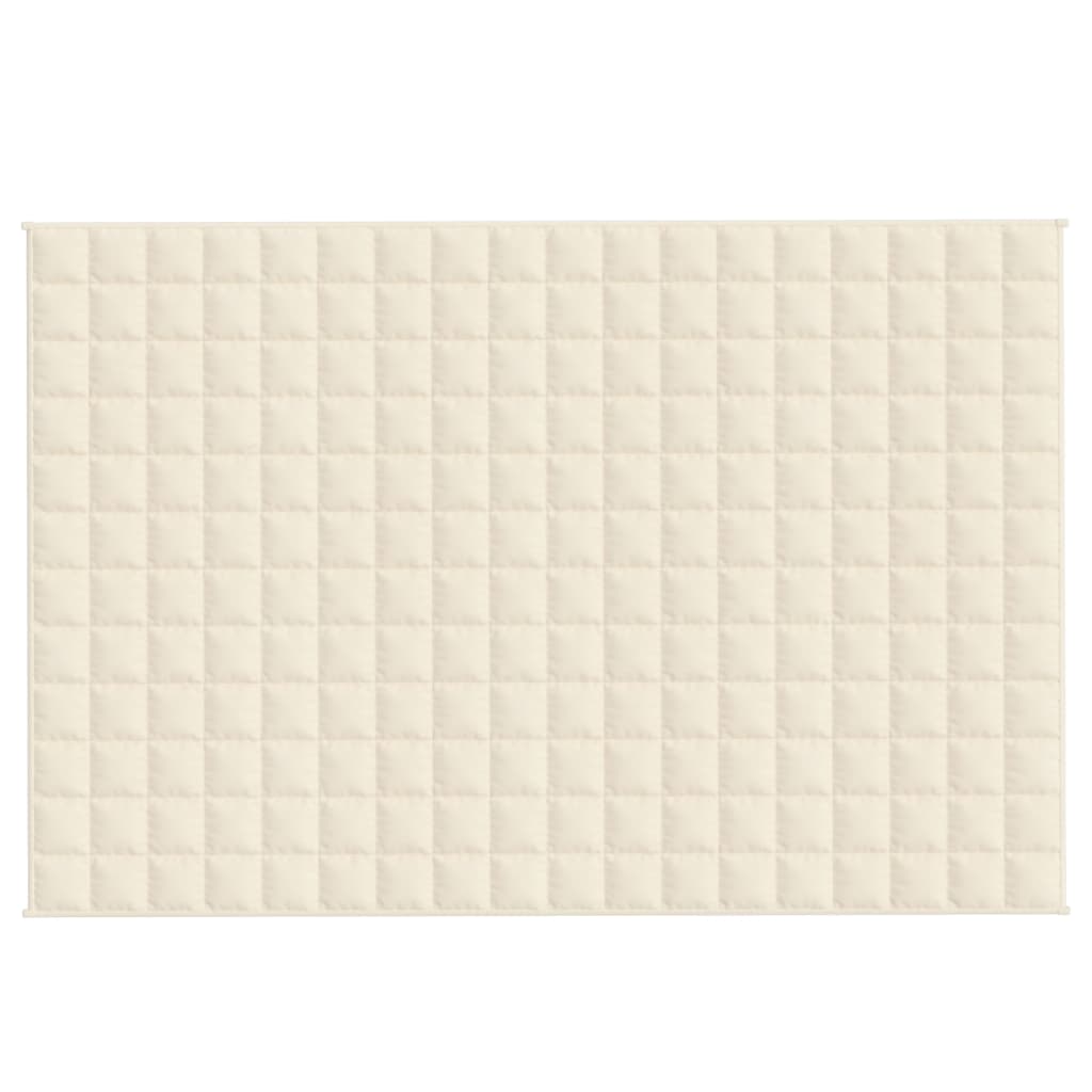 Vidaxl slabé přikrývky 122x183 cm 9 kg látkové lehké krémy -