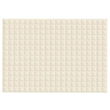 Vidaxl slabé přikrývky 137x200 cm 10 kg tkaniny lehký krém -