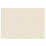 Vidaxl slabé přikrývky 140x200 cm 10 kg tkanin lehký krém -