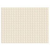 VidaXL Weakage blanket 152x203 cm 11 kg fabric light cream -colored
