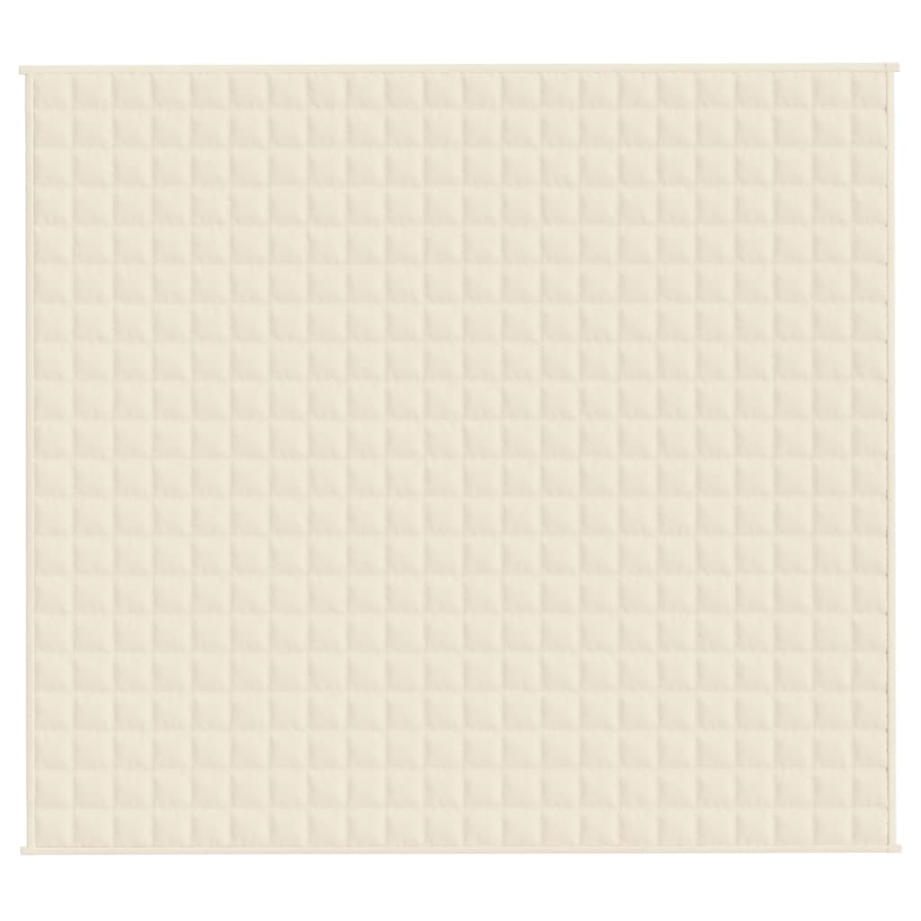 Vidaxl slabé přikrývky 200x220 cm 13 kg látkové lehké krémy -