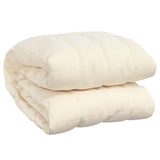 Vidaxl Weakage blanket 220x240 cm 11 kg fabric light cream -colored