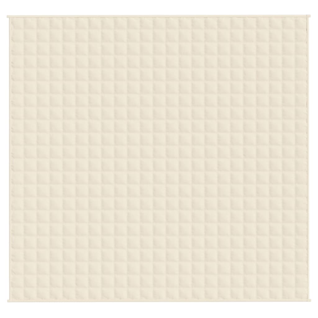 Vidaxl Weakage blanket 220x240 cm 11 kg fabric light cream -colored