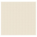 Vidaxl Weakage blanket 220x240 cm 11 kg fabric light cream -colored