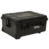 Vidaxl Flightcase on wheels 58x45x27 cm pp black