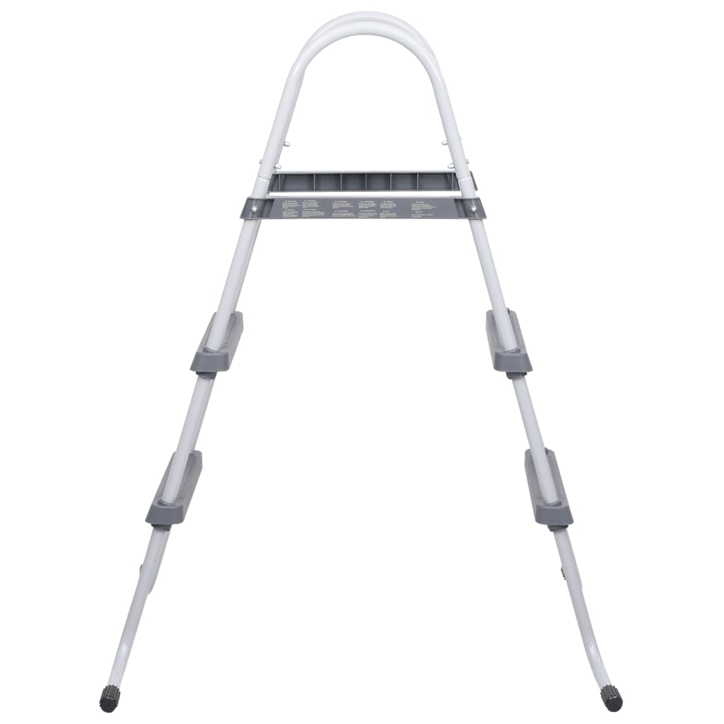 Vidaxl bazén žebřík 84 cm ocel šedá