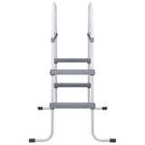 Vidaxl bazén žebřík 84 cm ocel šedá