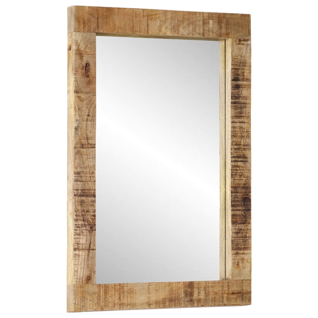 Vidaxl Mirror 70x50 cm Pevné mangové dřevo a sklo