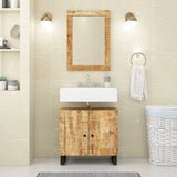 Vidaxl Mirror 70x50 cm Pevné mangové dřevo a sklo