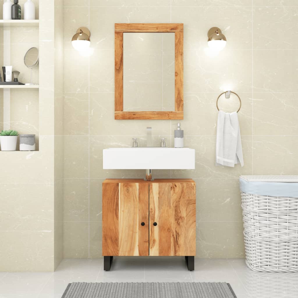Vidaxl Mirror 70x50 cm pevné dřevo a sklo akátu
