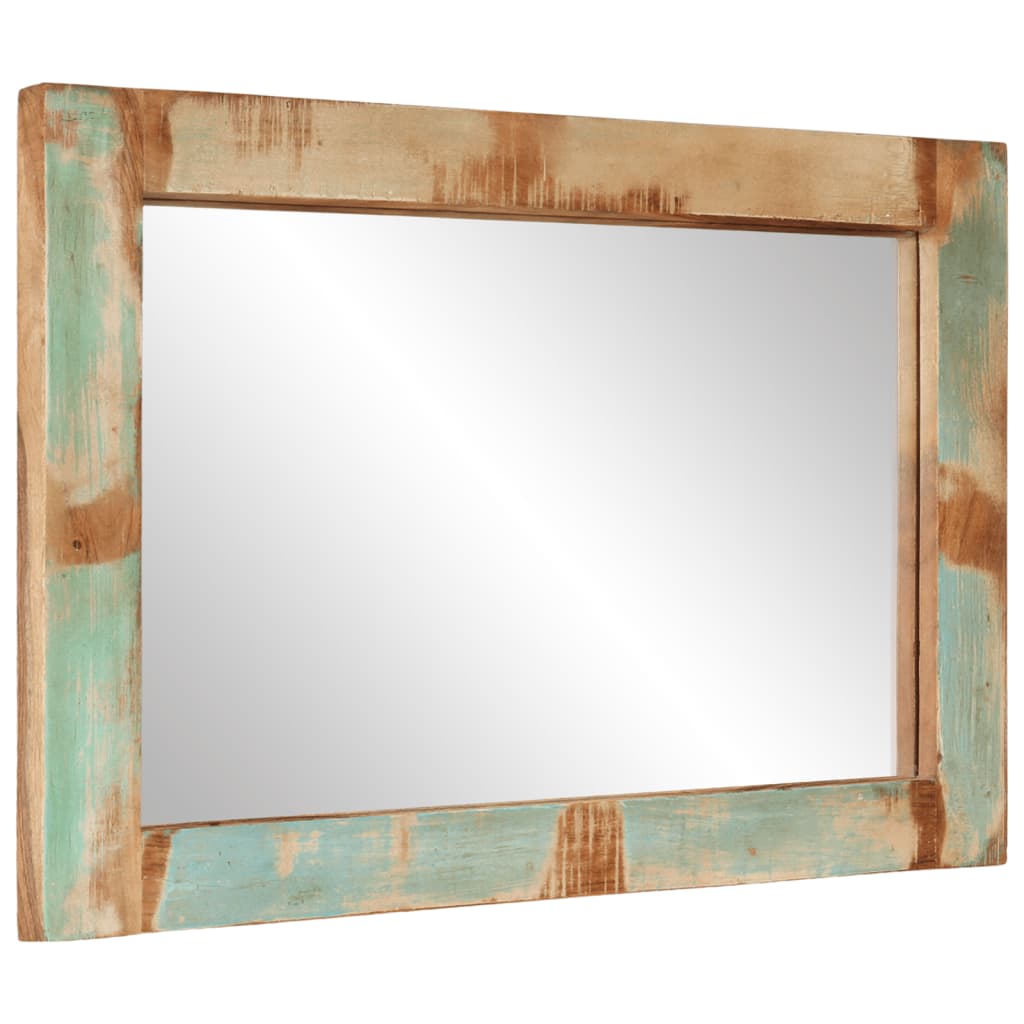 Vidaxl Mirror 70x50 cm Legno e vetro riciclato solido
