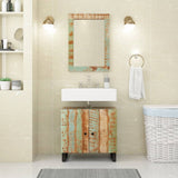 Vidaxl Mirror 70x50 cm Legno e vetro riciclato solido
