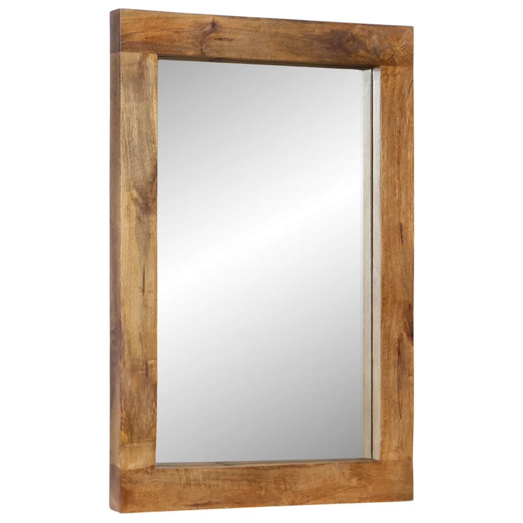 Vidaxl Mirror 70x50 cm Legno di mango solido e vetro