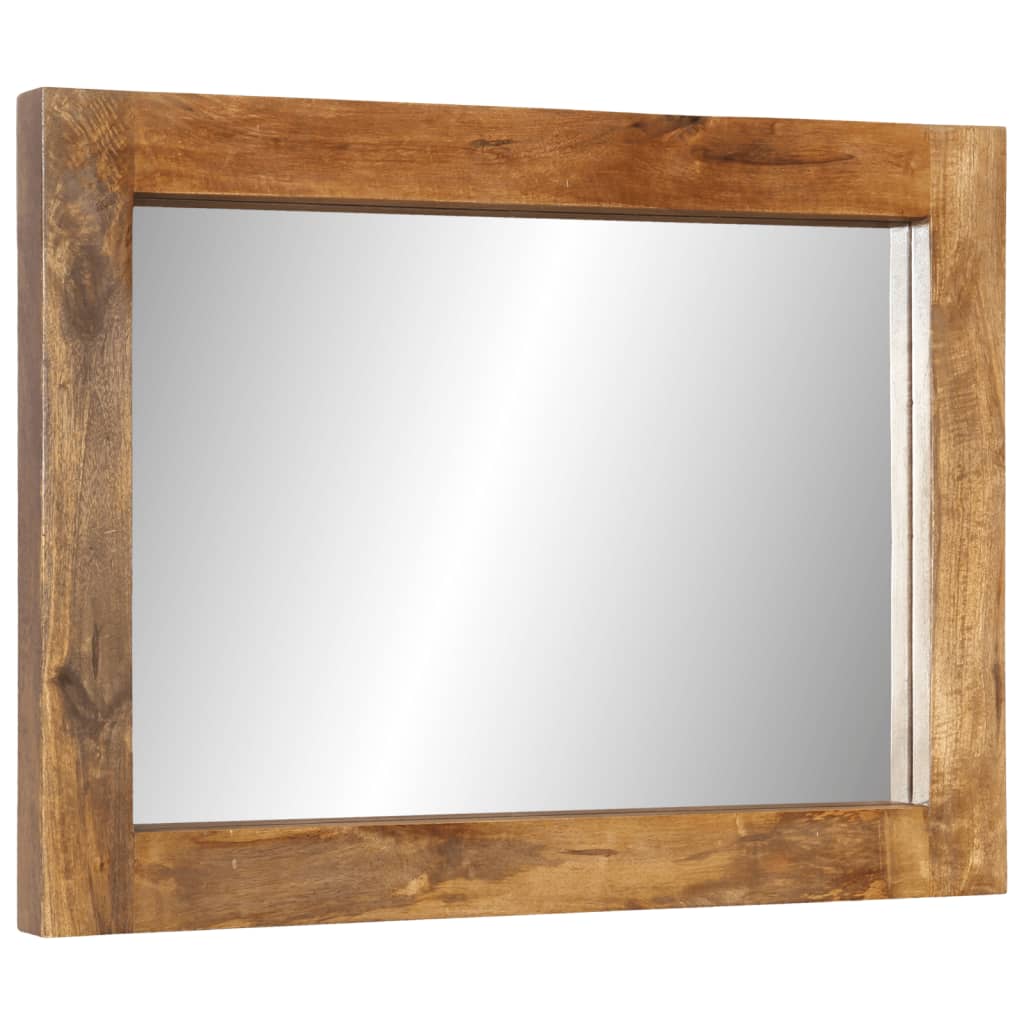 Vidaxl Mirror 70x50 cm Legno di mango solido e vetro