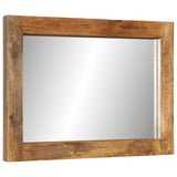 Vidaxl Mirror 70x50 cm Legno di mango solido e vetro