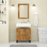 Vidaxl Mirror 70x50 cm Legno di mango solido e vetro