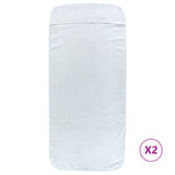 Vidaxl Strand towels 2 pcs 400 g m² 60x135 cm fabric white