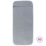 Vidaxl Strand towels 2 pcs 400 g m² 60x135 cm fabric gray