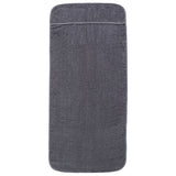 Vidaxl Strand towels 2 pcs 400 g m² 60x135 cm fabric anthracite -colored